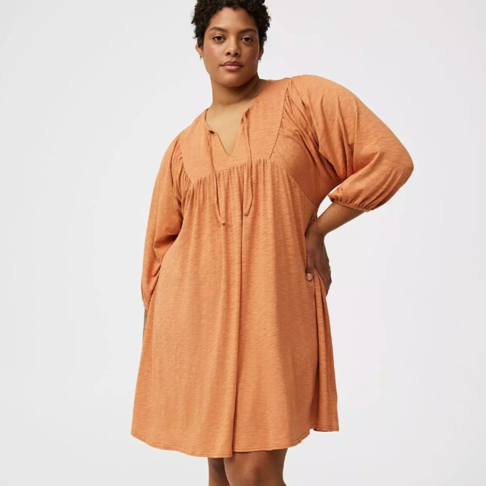 Torrid Mini Vintage Slub Yoke Dress Size 2X